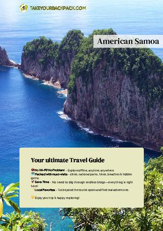 example page 0 from our offline Travel Guide for American Samoa